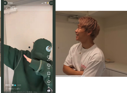 武尊の自宅玄関と合致している匂わせ画像