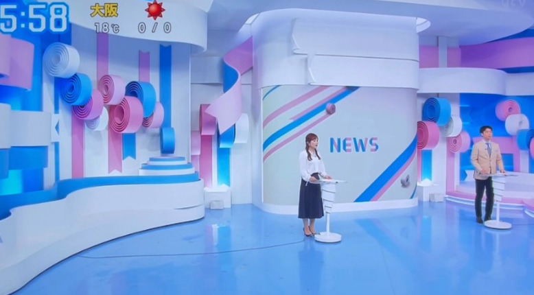 水卜アナがZIPでニュースを読んでいる画像