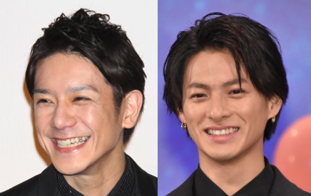タッキーと平野紫耀の笑顔画像