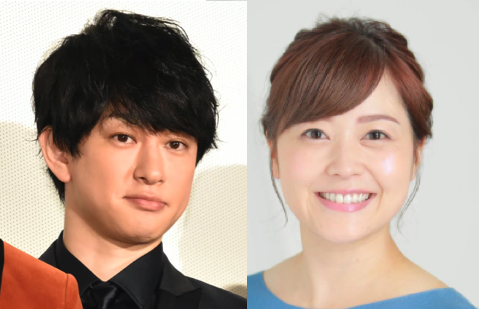 横山裕と水卜アナの画像