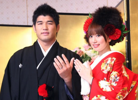 井上康生と東原亜希の結婚式画像
