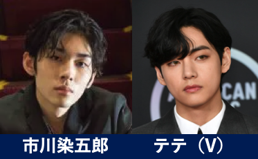 市川染五郎とテテの画像