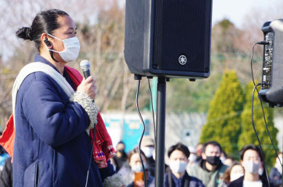 キャンドルジュンが被災地イベントに出席している画像