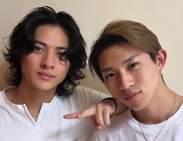 平野紫耀と平野莉玖の2ショット画像