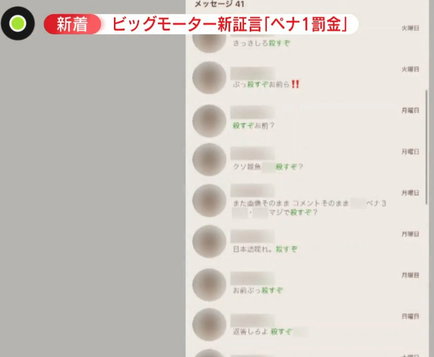 ビッグモーターLINE流出画像