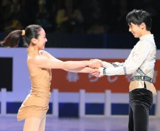 浅田真央と羽生結弦の画像