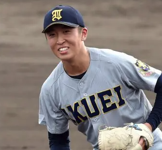 仙台育英の湯田統真投手の画像