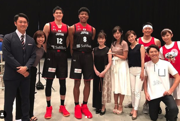 久慈アナと渡邊雄太選手出会いの日の画像