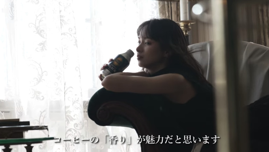 関水渚がタリーズCM撮影について語っている画像