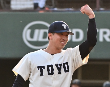 ドラフト一位指名の細野晴希の画像